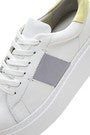 Beyaz Kadın Deri Dolgu Topuk Sneakerbeyaz Kadın Deri Dolgu Topuk Sneaker -        23sfd370418