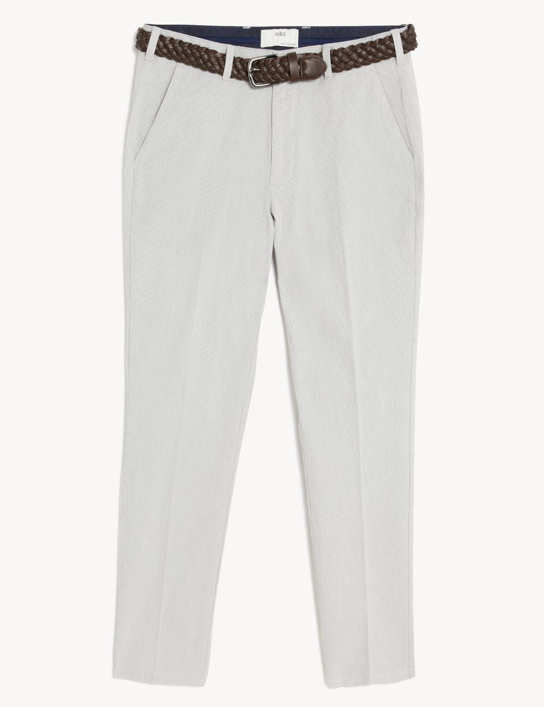 Slim Fit Dokulu Chino Pantolon
