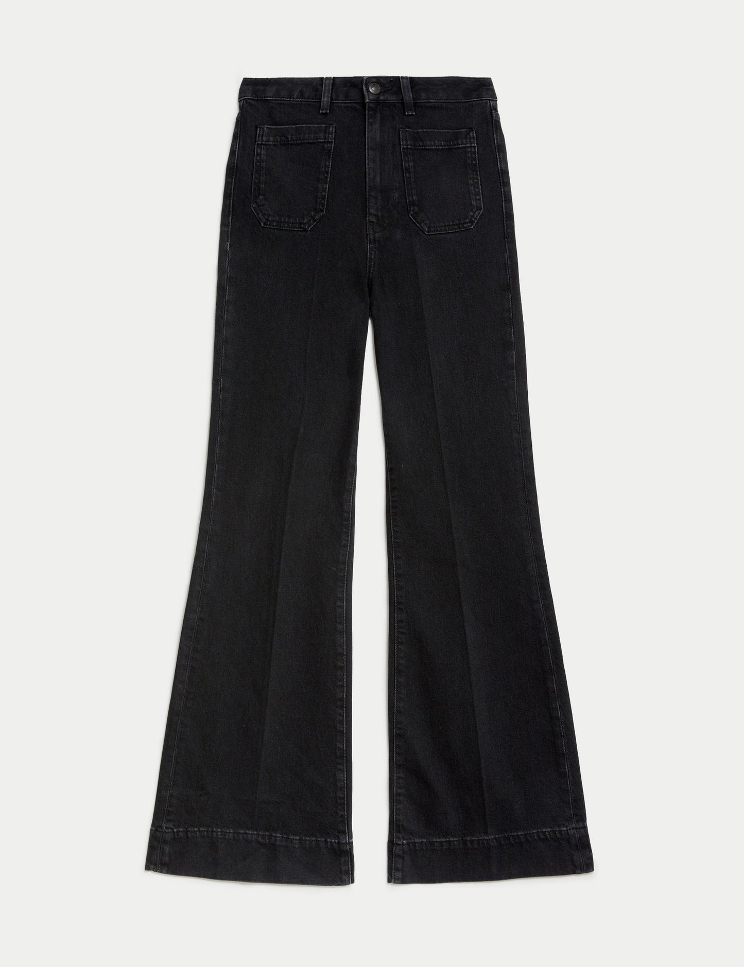Yüksek Bel Flared Fit Jean Pantolon