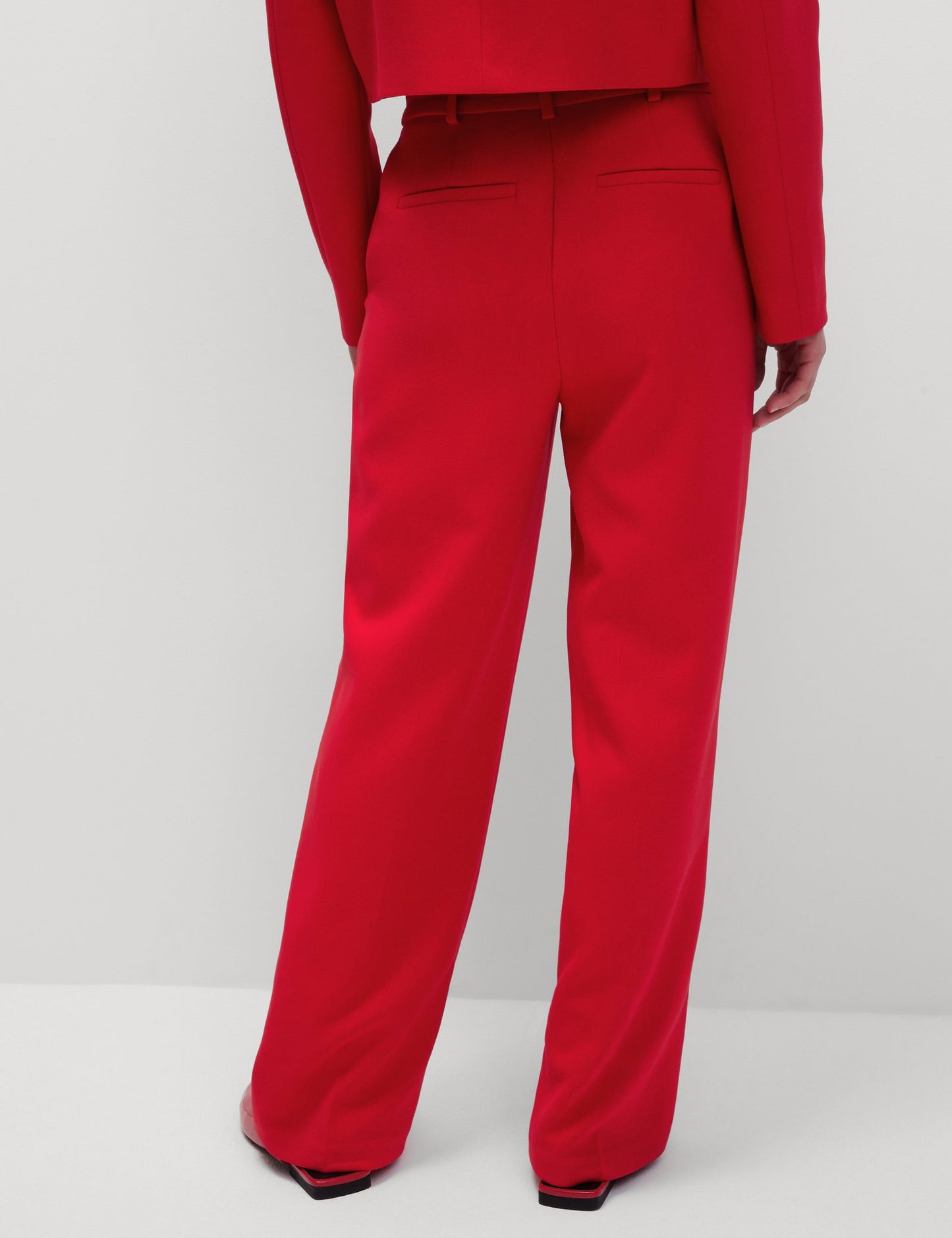 Tailored Fit Düz Kesim Pantolon