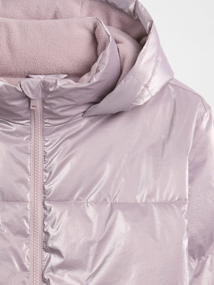 Mor Coldcontrol Max Shine Puffer Şişme Mont