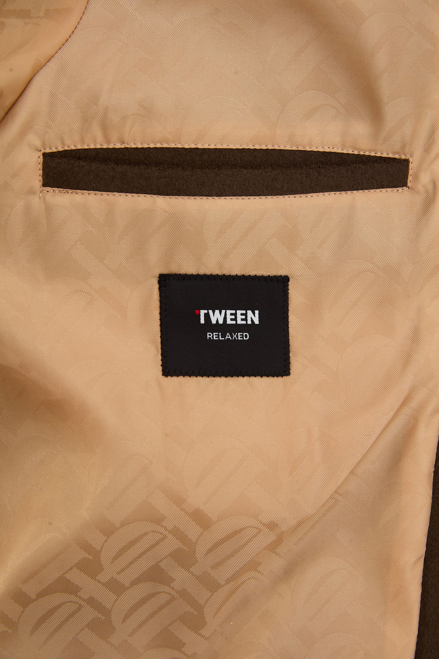 Tween Relaxed Fit Kahverengi Düz Mont