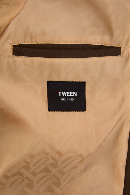 Tween Relaxed Fit Kahverengi Düz Mont