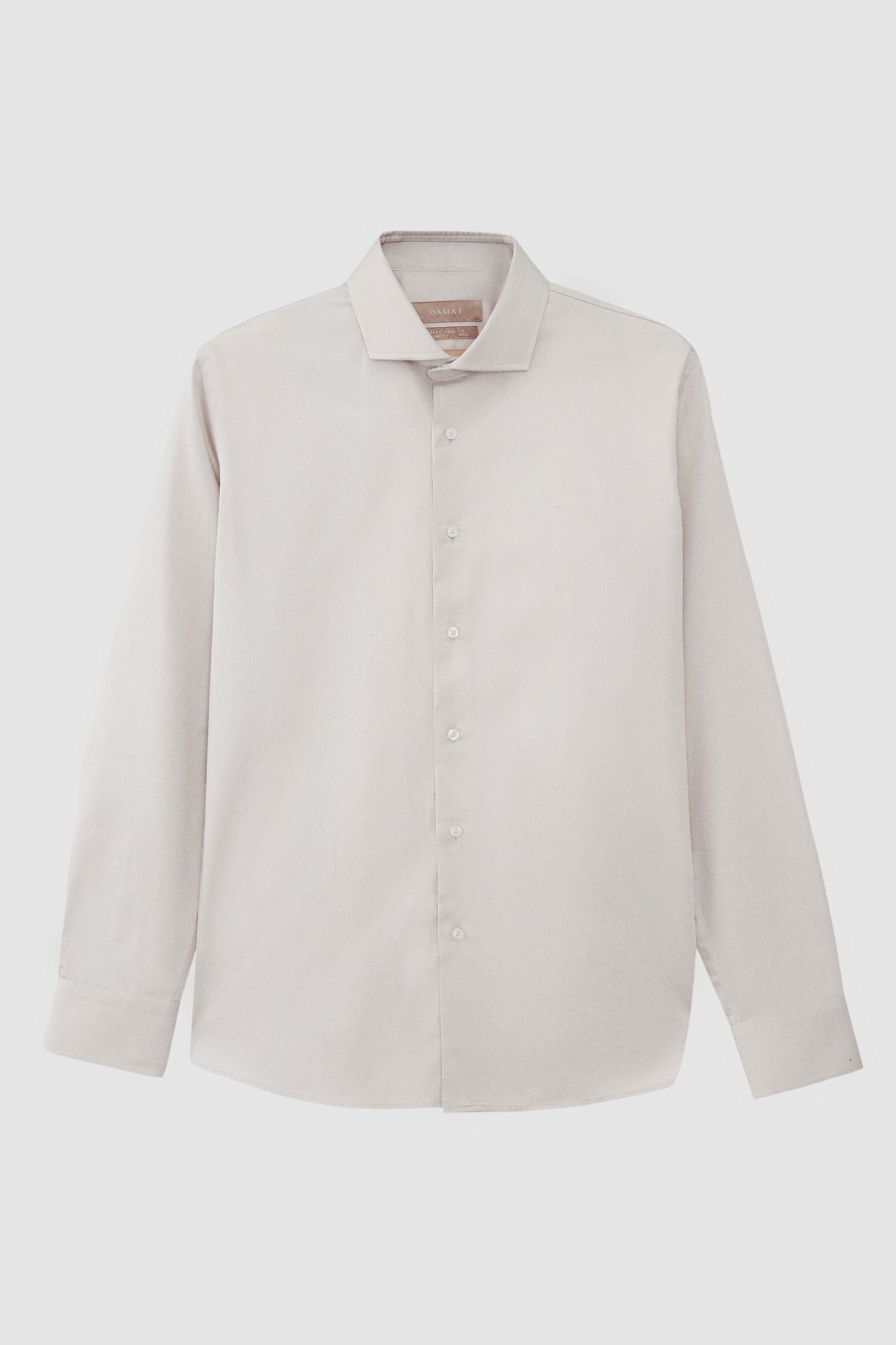 Damat Slim Fit Taş Düz Nano Care Gömlek