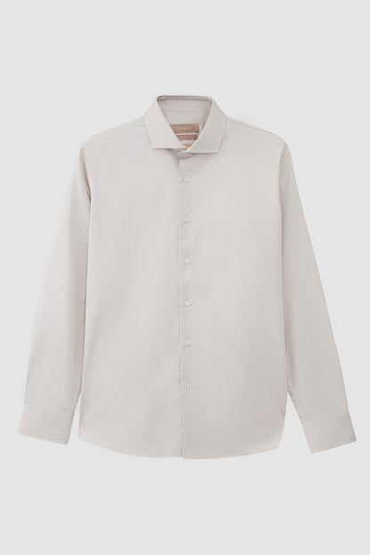 Damat Slim Fit Taş Düz Nano Care Gömlek