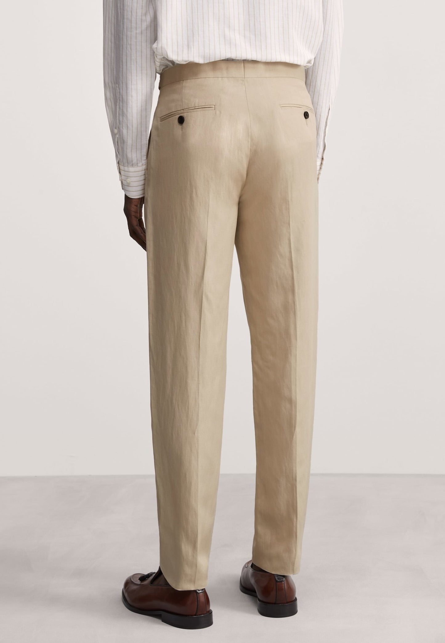 Tailored Fit Keten Ipek Pantolon