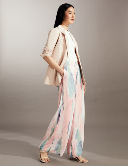 Yüksek Bel Wide Leg Pantolon