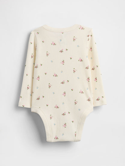 Açık Bej First Favorites Tinyrib Crossover Bodysuit