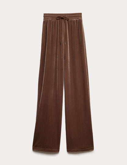 Wide Leg Kadife Jogger Eşofman Altı