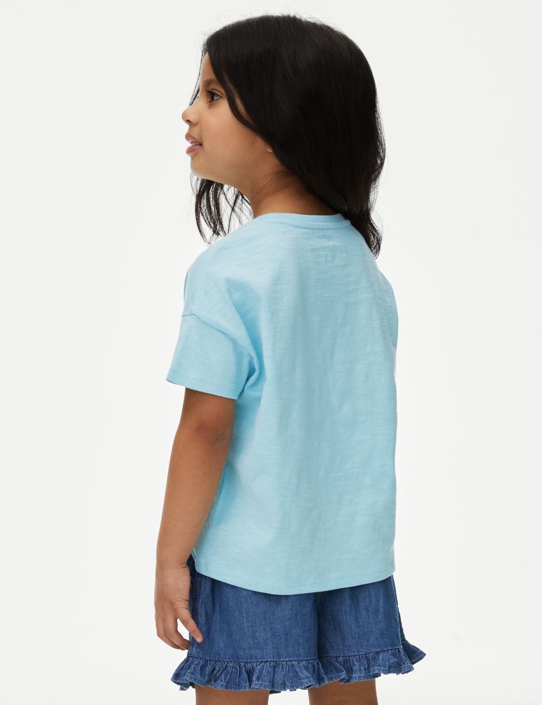 Saf Pamuklu Kısa Kollu T-shirt (2-8 Yaş)