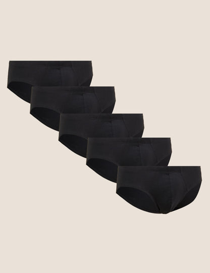 Saf Pamuklu 5'li Nefes Alabilir:trade_mark: Slip Külot Seti