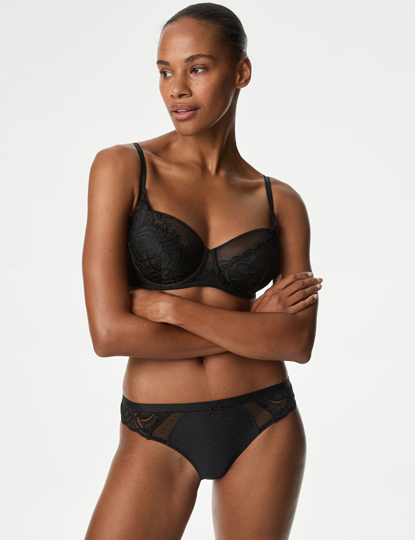 3'lü Amelia Dantelli Bikini Külot Seti