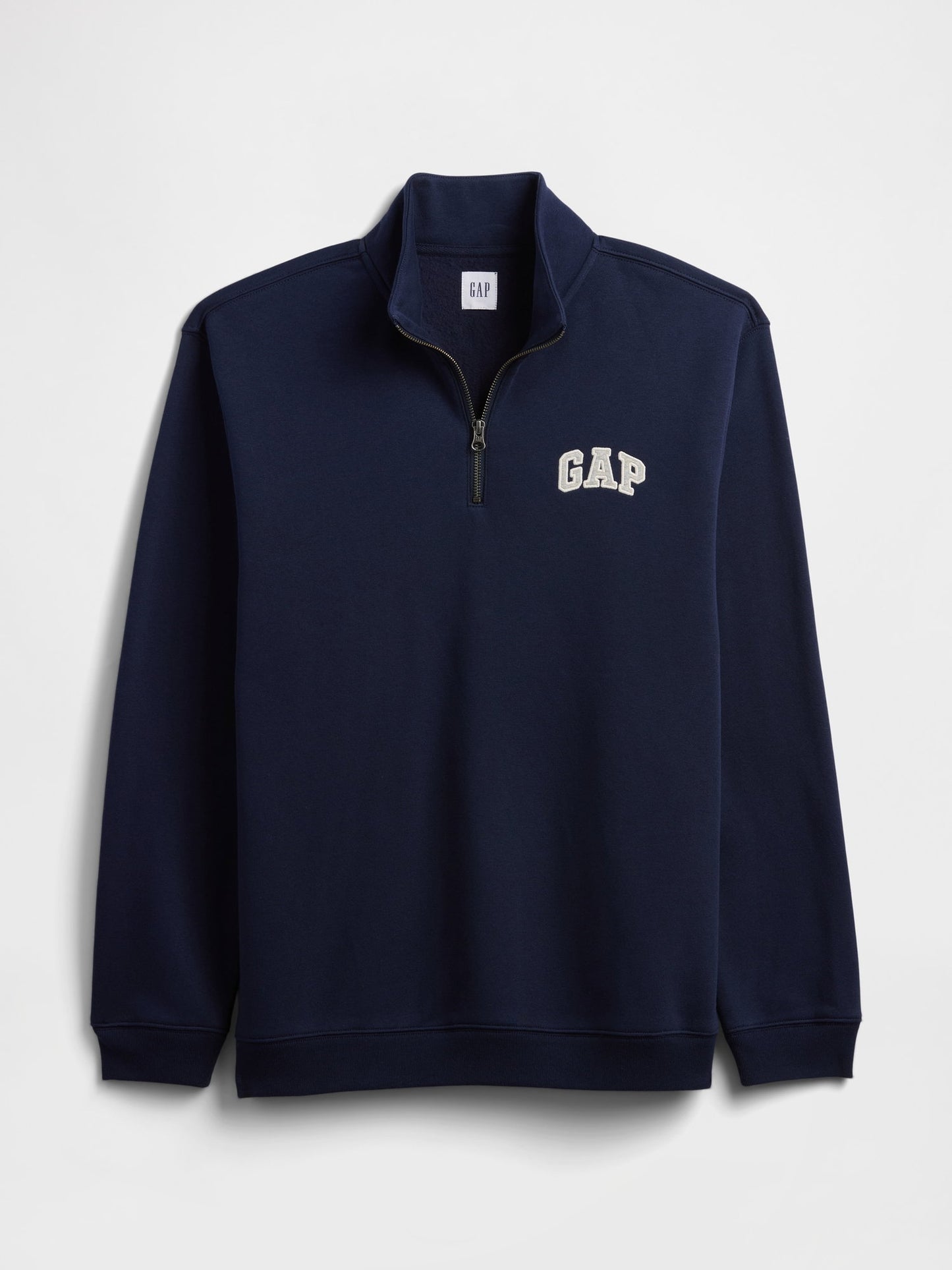 Lacivert Relaxed Gap Logo Çeyrek Fermuarlı Sweatshirt