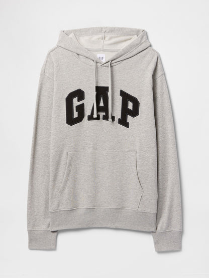 Gri Gap Logo Fransız Havlu Kumaş Sweatshirt