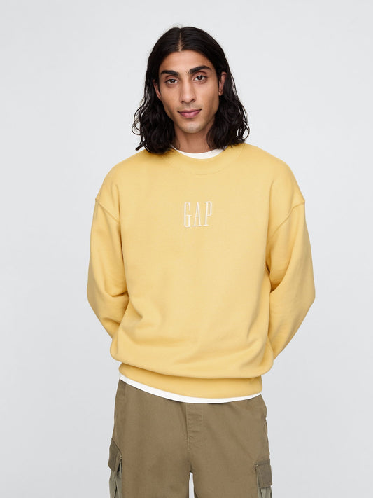 Sarı Gap Logo Vintage Soft Fleece Sweatshirt