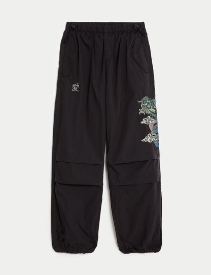 Yumuşak Dokulu Paraşüt Pantolon (6-16 Yaş)