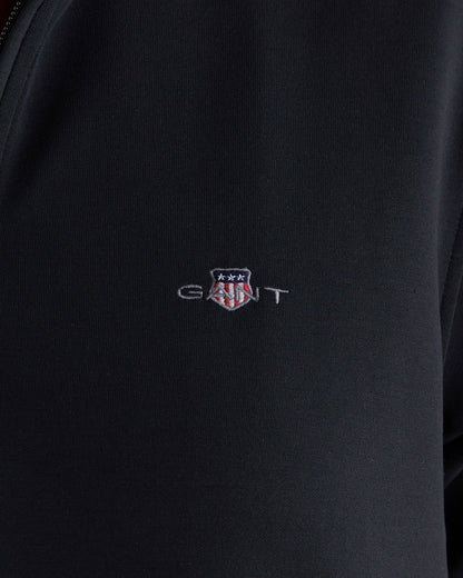 Gant Kadın Siyah Regular Fit Yarım Fermuarlı Elbise