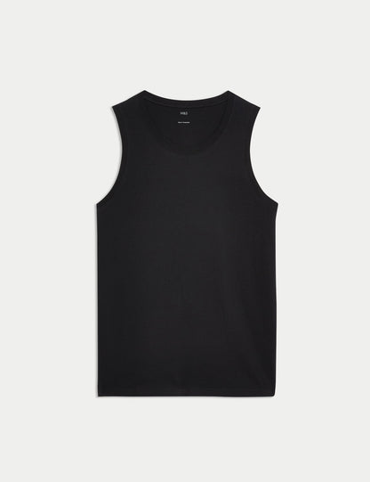 Saf Pamuklu Yuvarlak Yaka T-shirt
