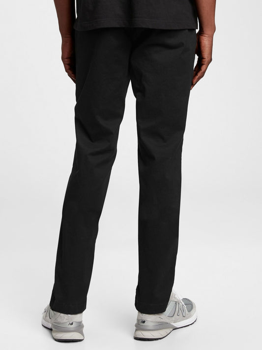Siyah GapFlex Slim Fit Khaki Pantolon