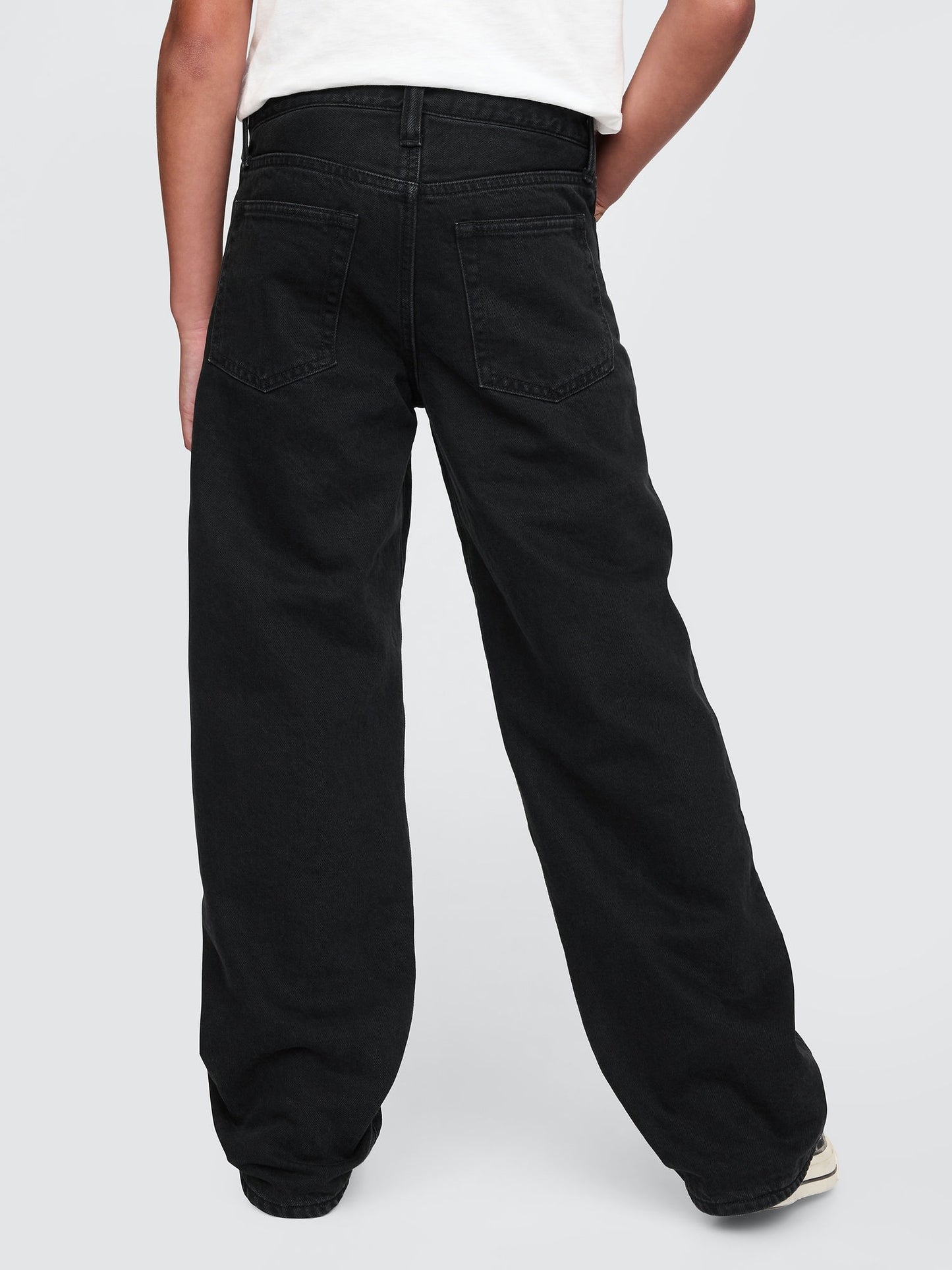Siyah 90s Loose Cozy Astarlı Jean Pantolon