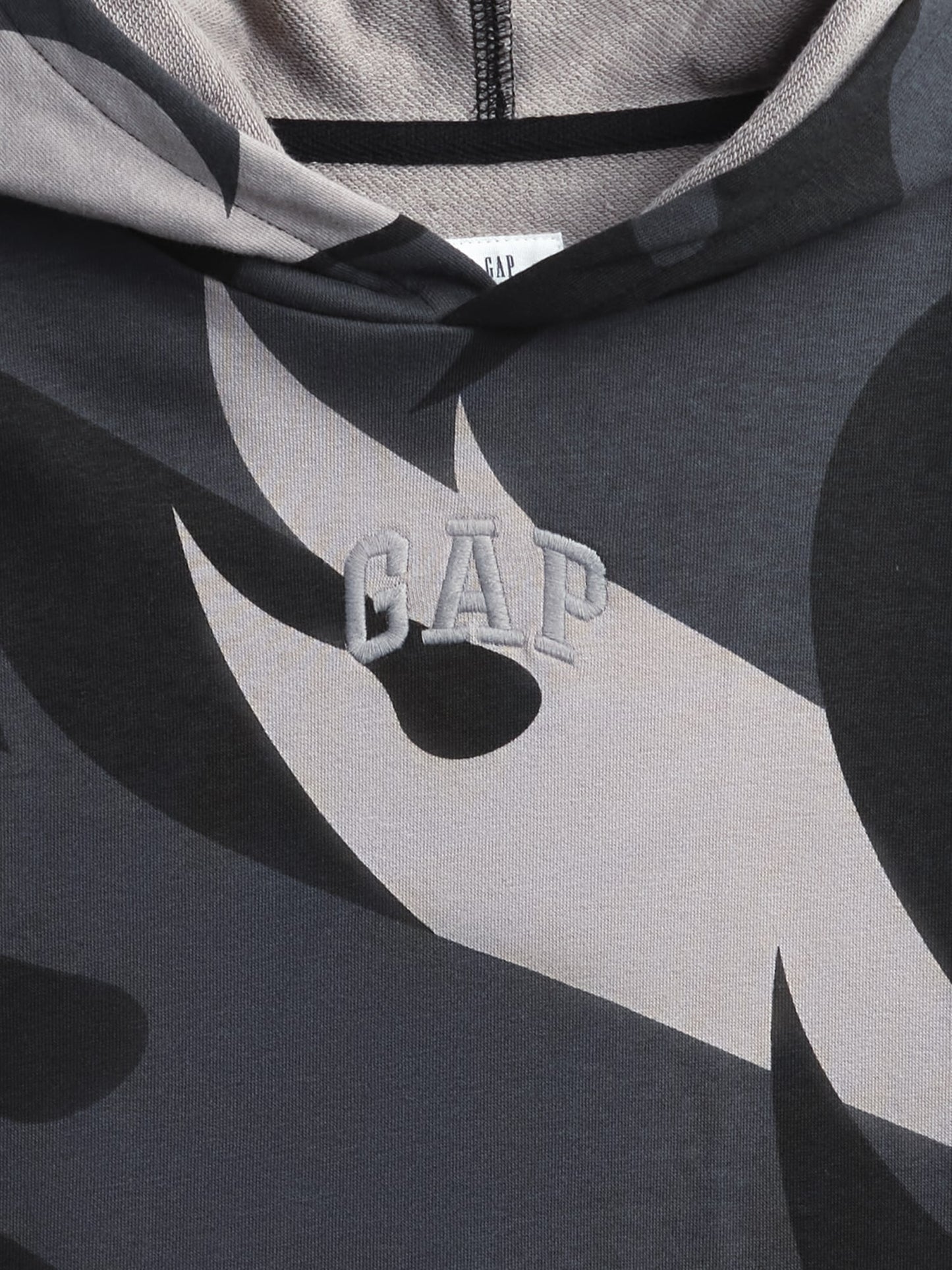 Gri Relaxed Gap Logo Kapüşonlu Sweatshirt