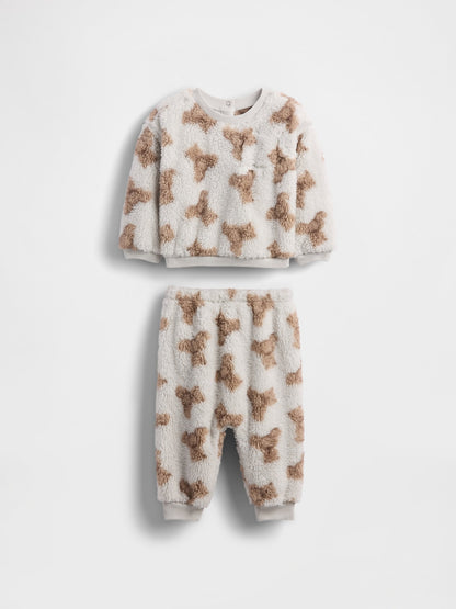 Açık Mavi Sherpa Brannan Bear Outfit Set