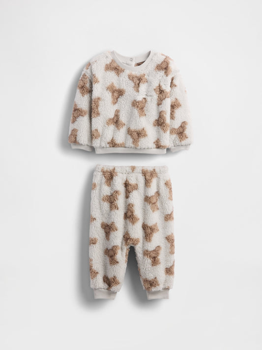 Açık Mavi Sherpa Brannan Bear Outfit Set
