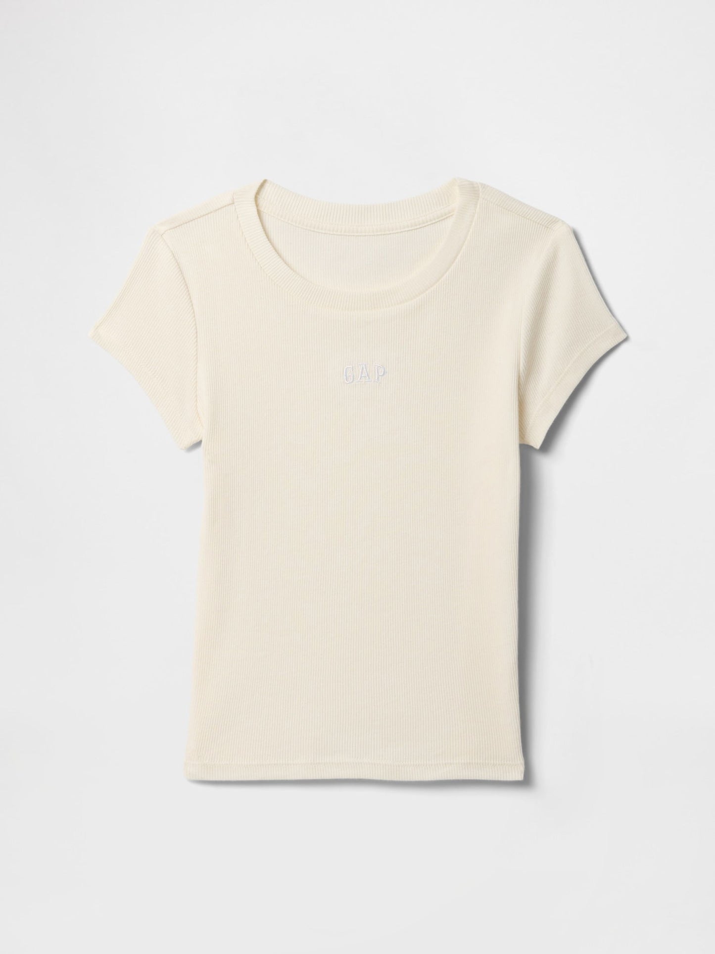 Bej Gap Logo Fitilli T-shirt