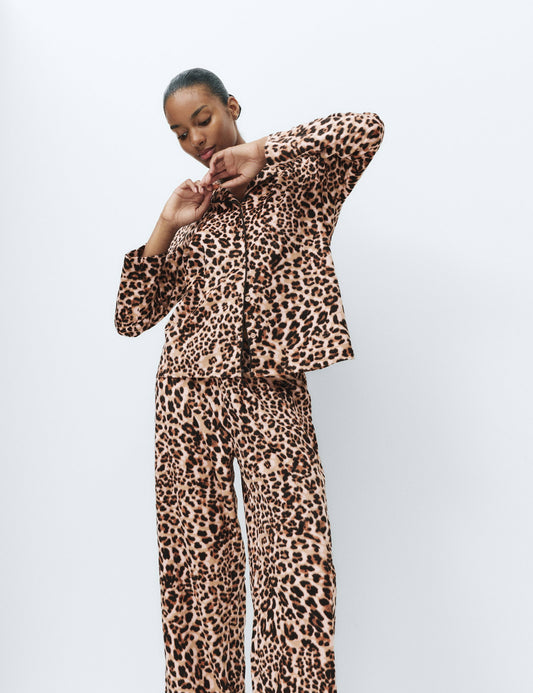 Desenli Pijama Takımı