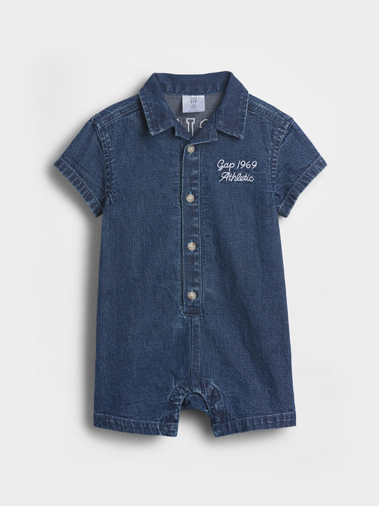 Mavi Denim Gap Logo Şort Tulum