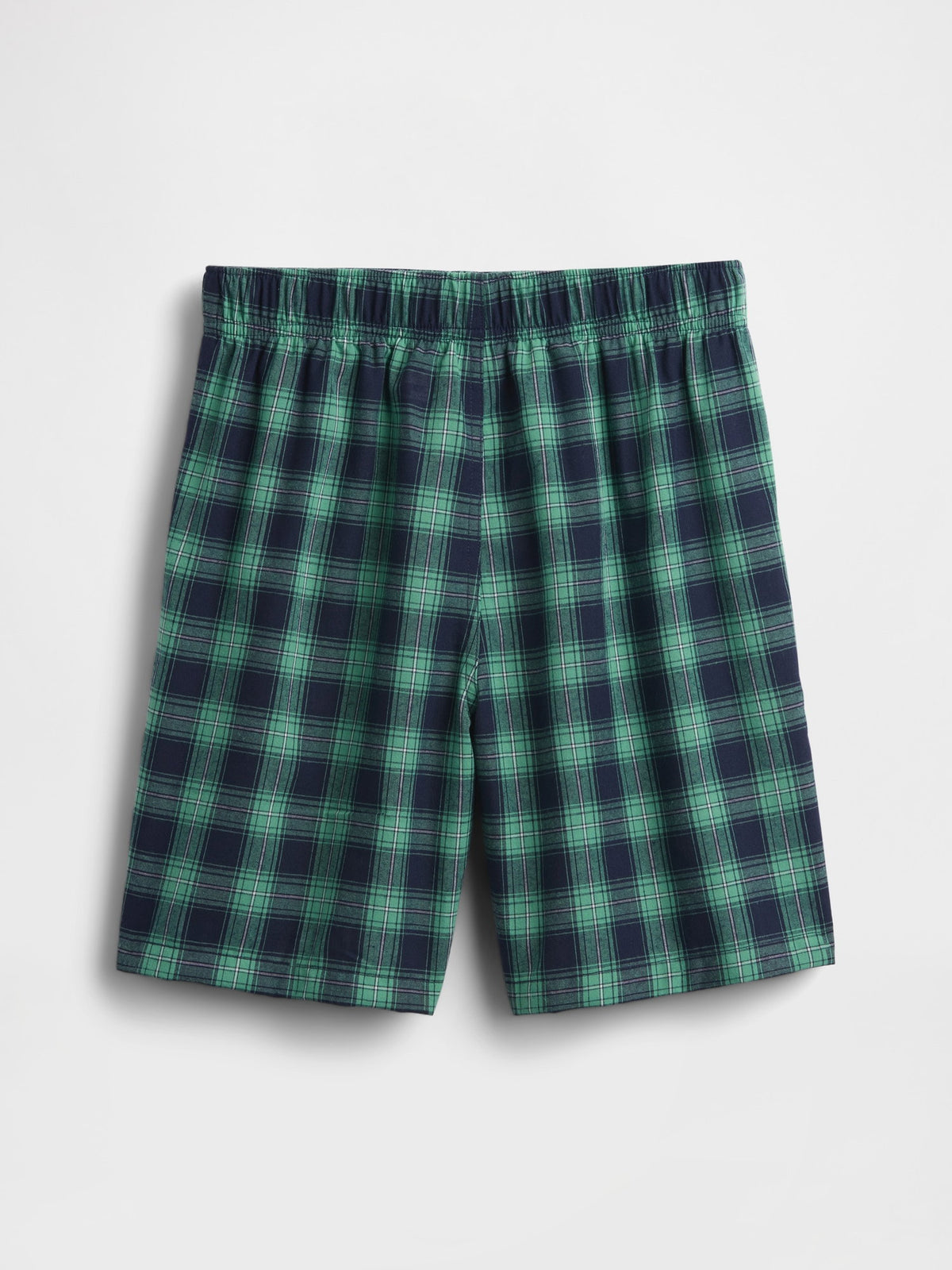Yeşil Çocuk Geri Dönüştürülmüş Boxer Pijama Şortları