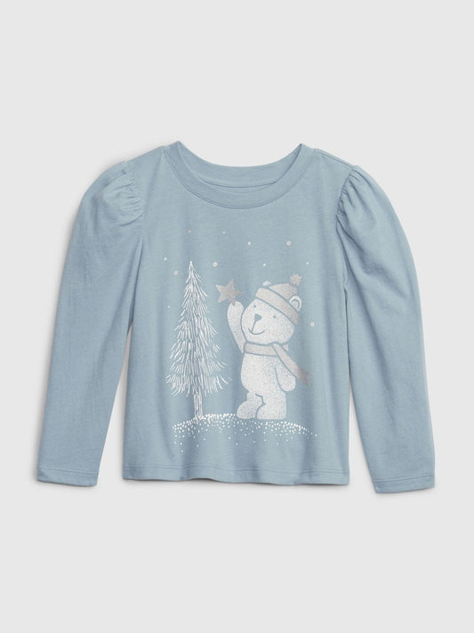 Mavi Organik Pamuk Mix And Match Balon Kol Grafikli T-shirt