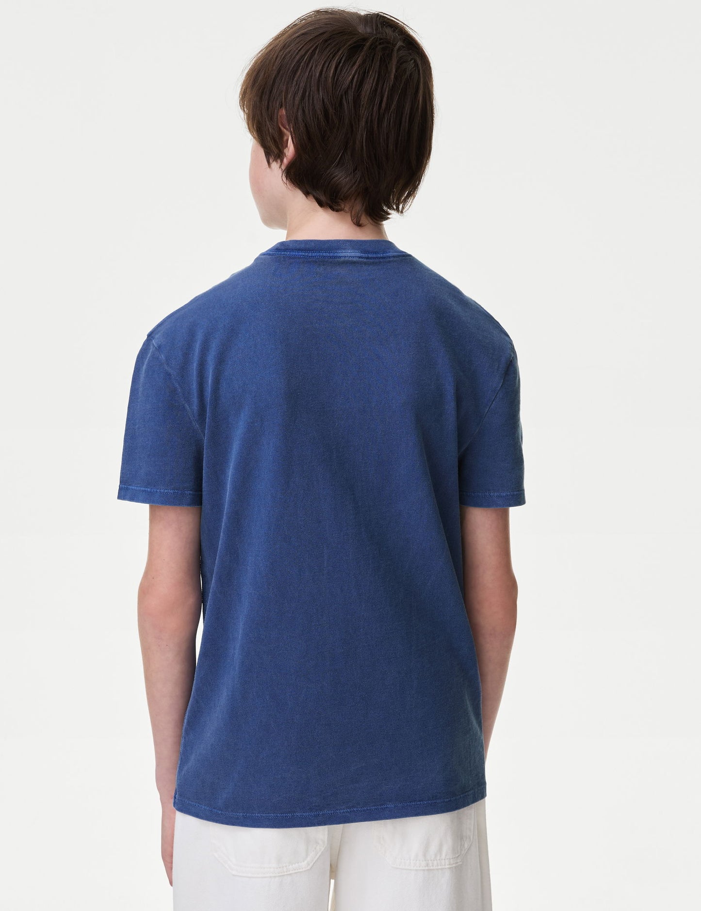 Saf Pamuklu Kısa Kollu T-shirt (6-16 Yaş)