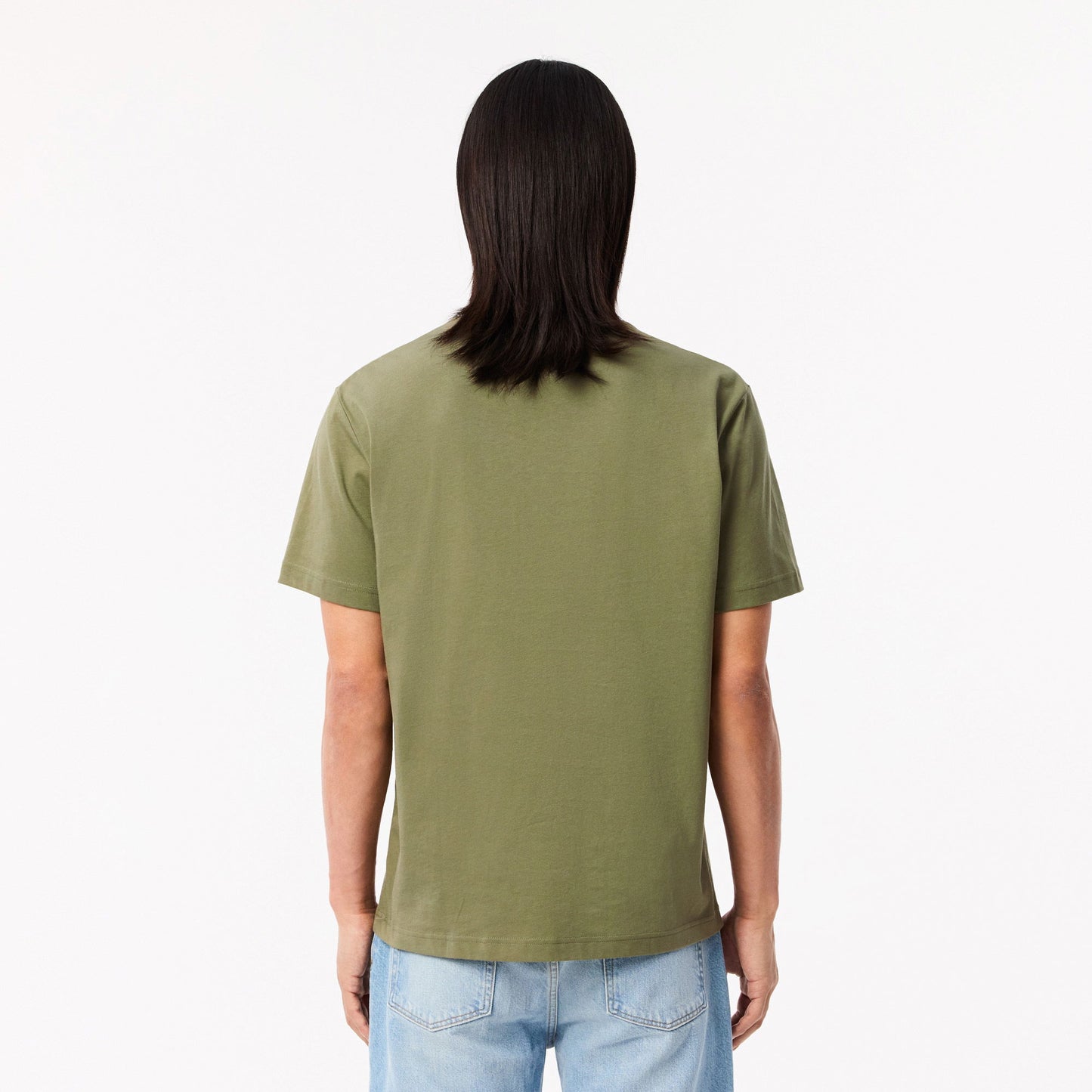 Lacoste Erkek Classic Fit Bisiklet Yaka Haki T-shirt