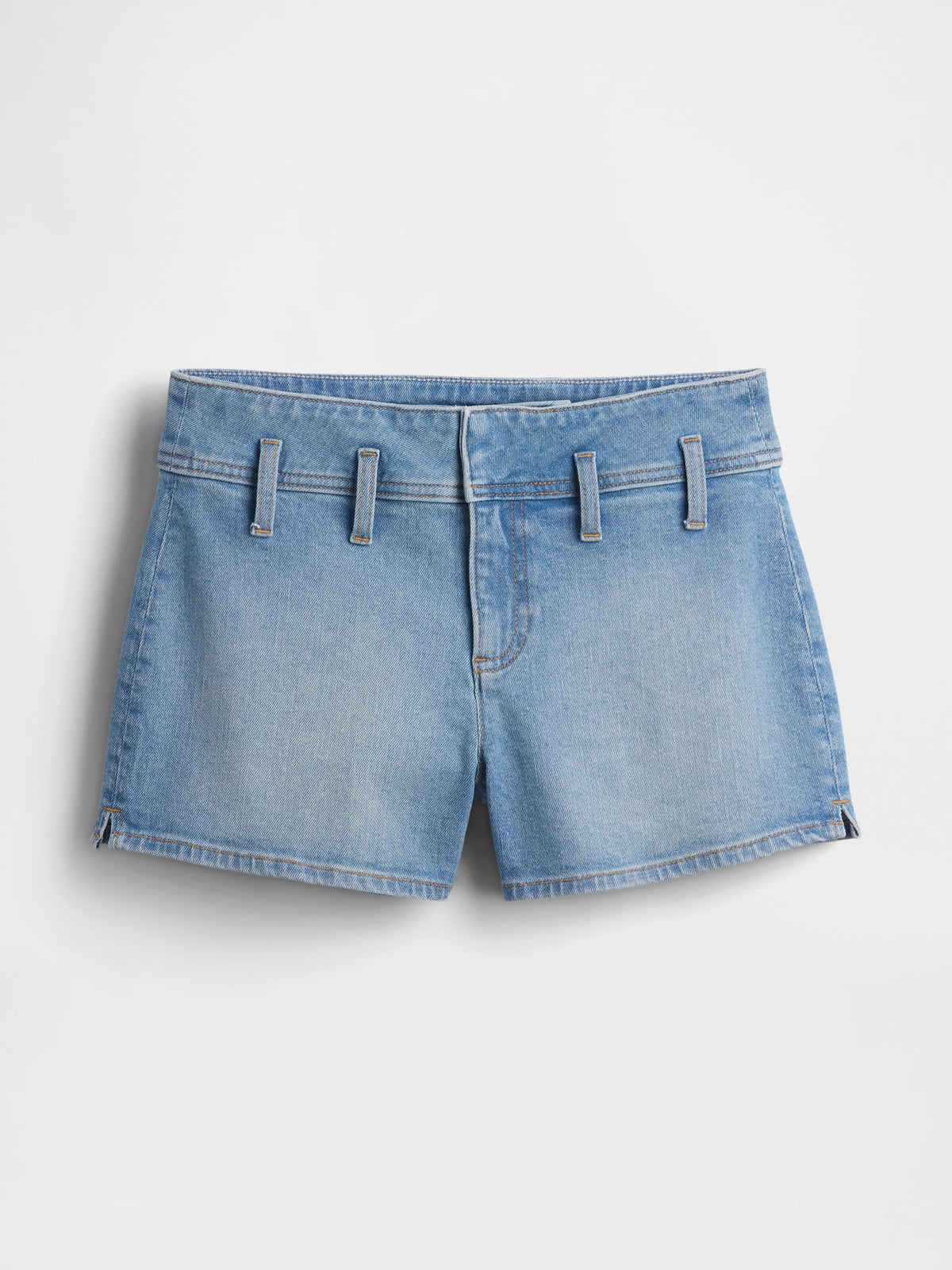 Açık Mavi 3 Low Rise Denim Şort