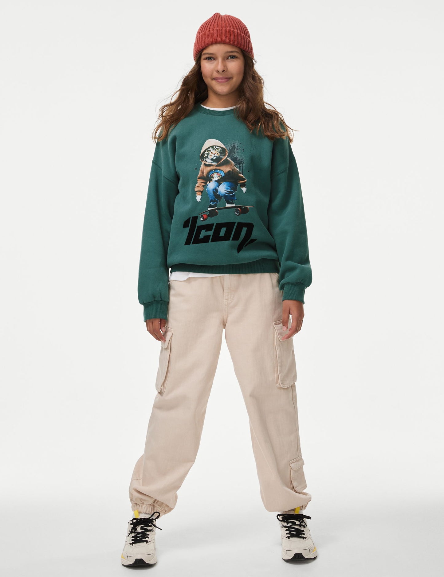 Saf Pamuklu Uzun Kollu Minecraft™ T-shirt (6-16 Yaş)