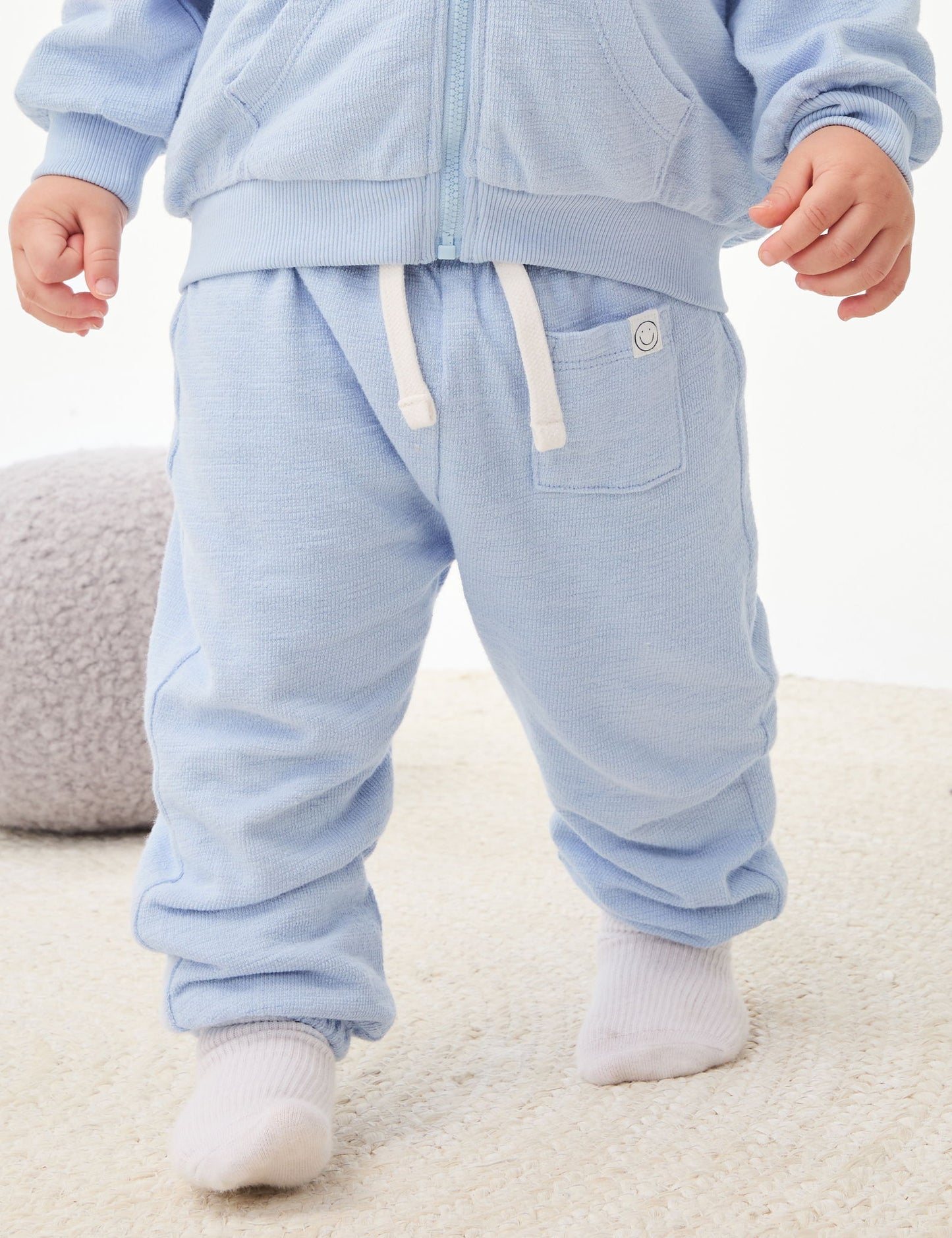 Saf Pamuk Jogger Pantolon (0-6 Yaş)