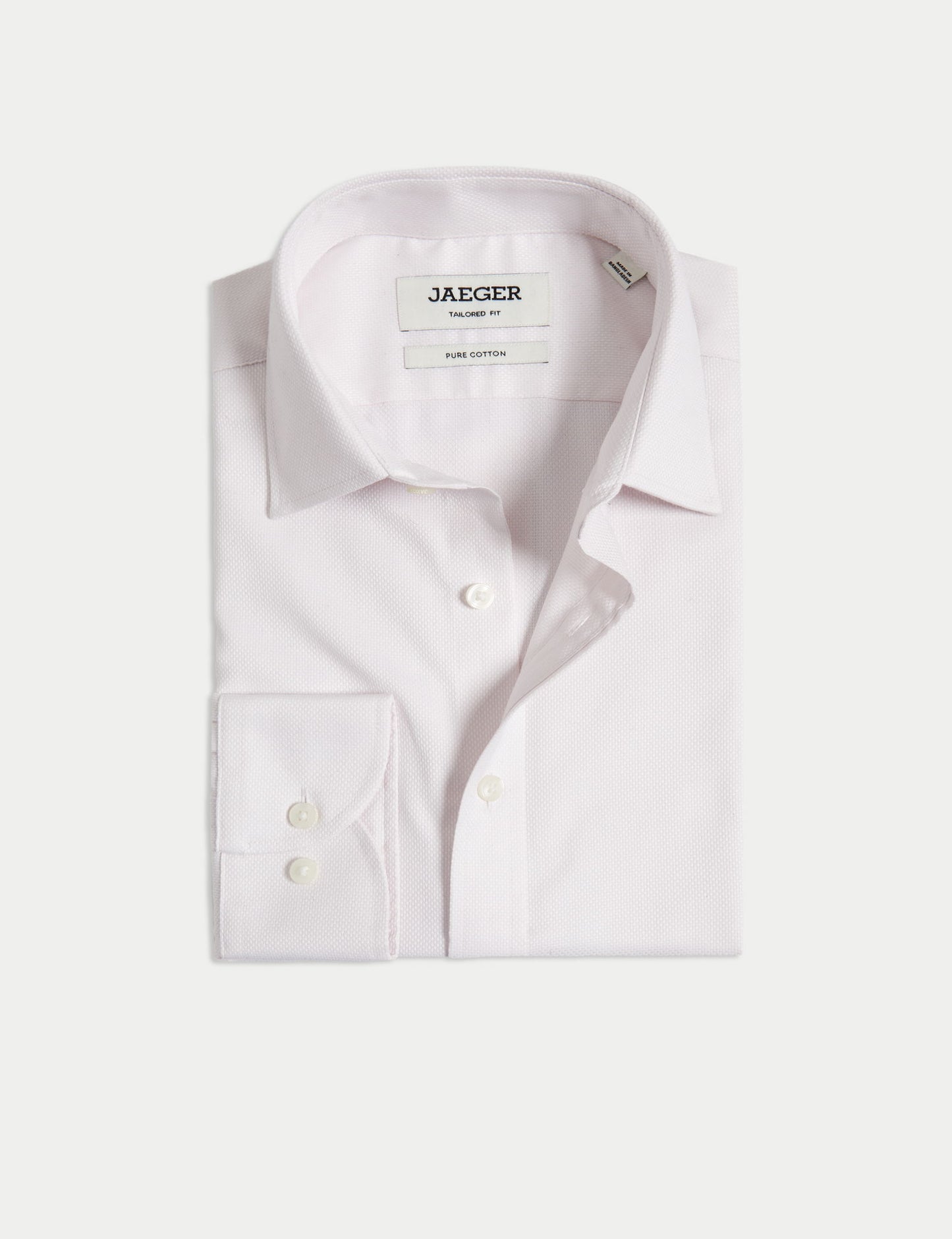 Tailored Fit Lüks Pamuklu Dokulu Gömlek