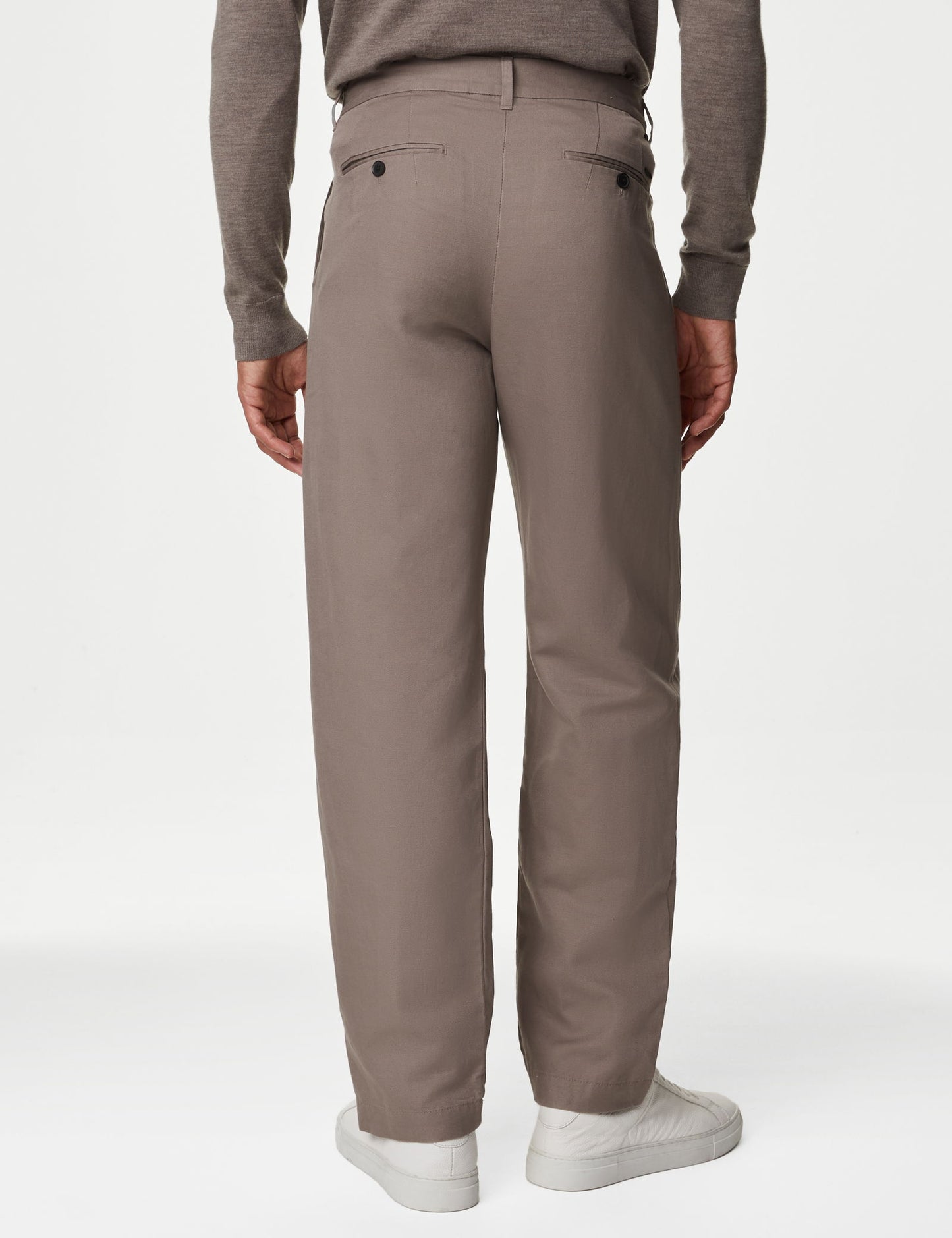Tapered Fit Keten Pantolon