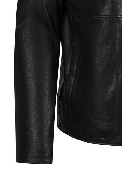 Endrick Erkek Siyah Slim-fit Deri Ceket