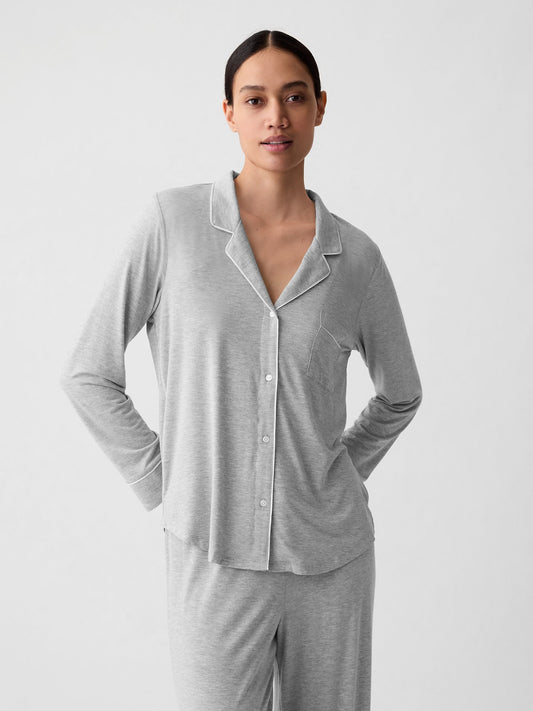 Gri Modal Pijama Üstü