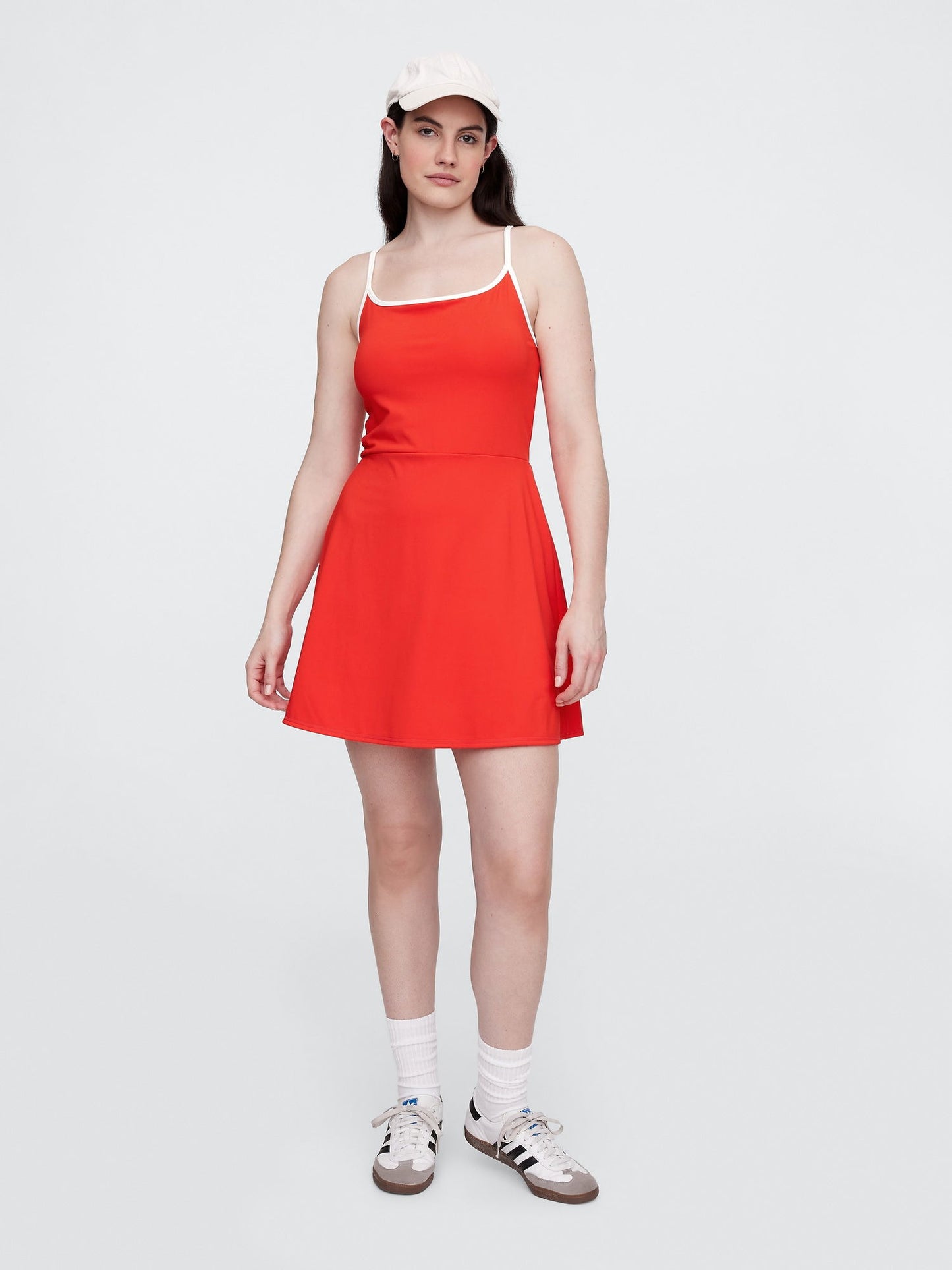 Kırmızı Racerback Mini Elbise
