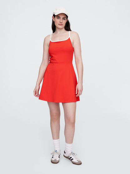 Kırmızı Racerback Mini Elbise
