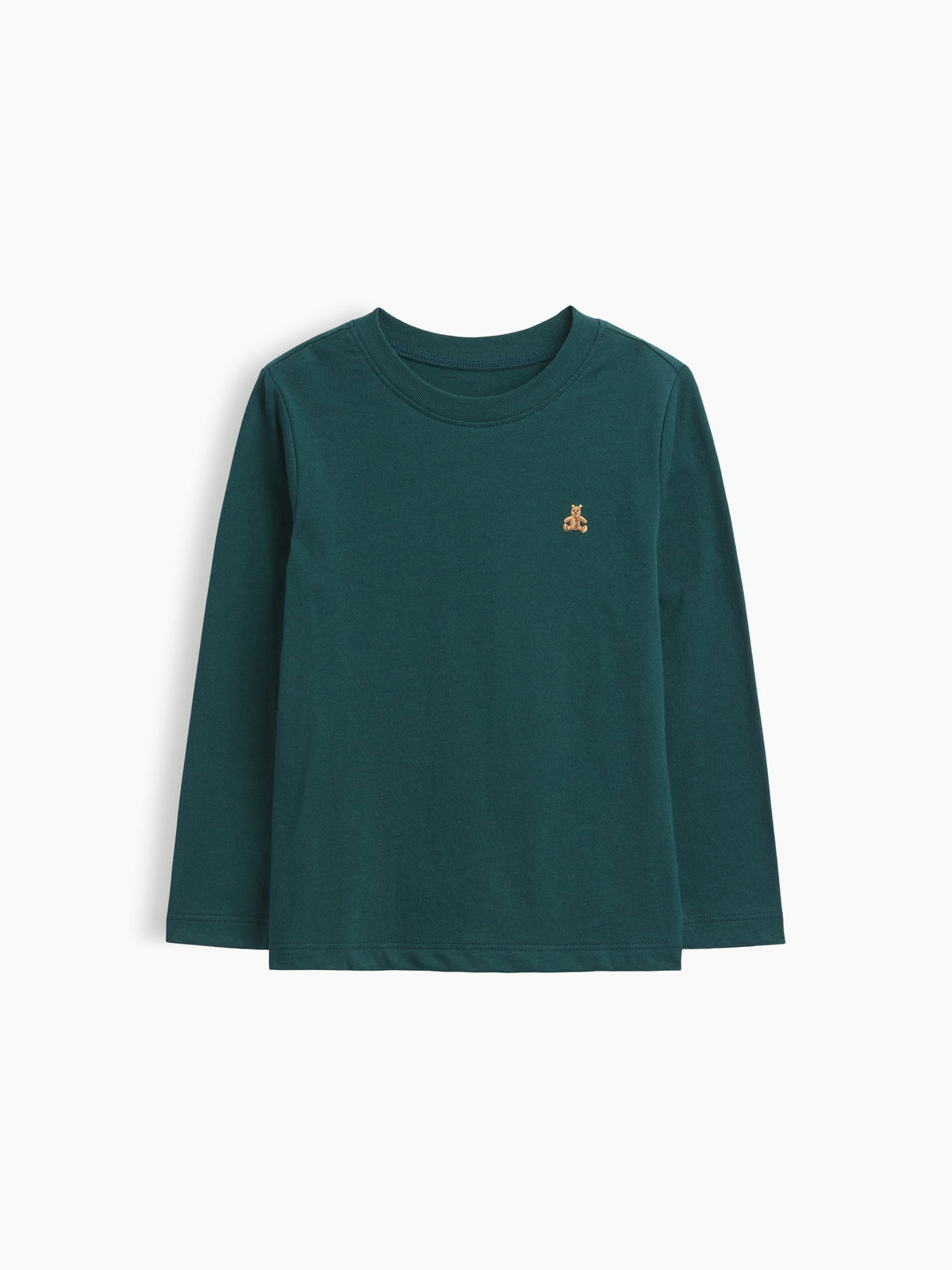 Koyu Yeşil Bisiklet Yaka T-shirt