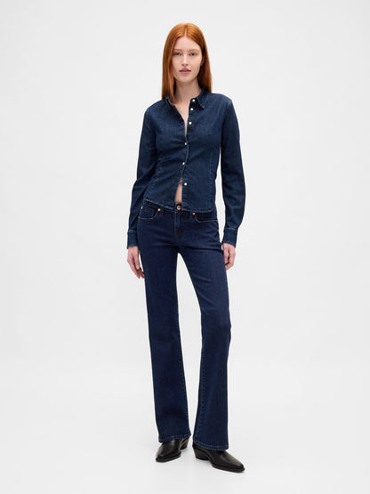 Lacivert Low Rise Long & Lean Jean Pantolon