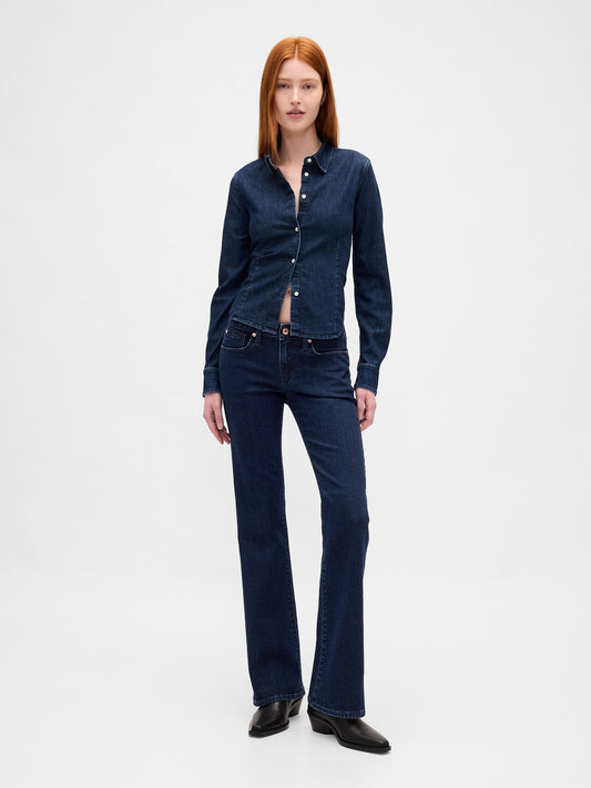Lacivert Low Rise Long & Lean Jean Pantolon