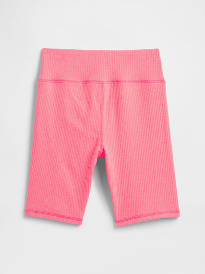 Pembe Fitilli Bisiklet Şortu