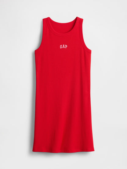 Kırmızı Gap Logo Askılı Elbise