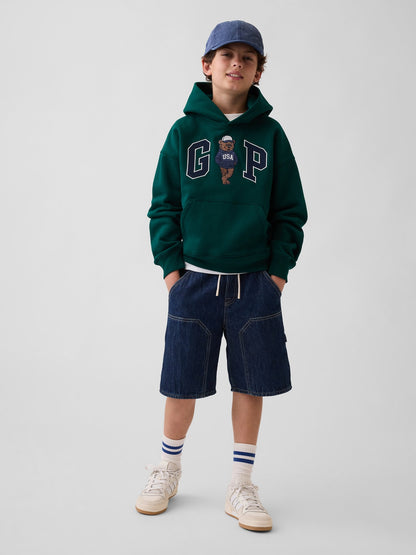 Koyu Yeşil Vintagesoft Relaxed Brannan Bear Logo Sweatshirt