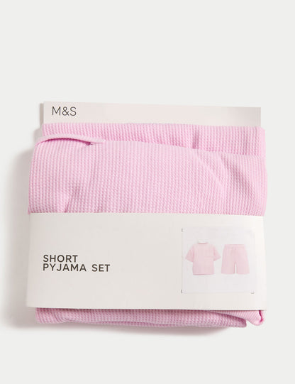 Pamuk Karışımlı Waffle Pijama (12 Ay-16 Yaş)